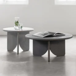 DTP Home Salontafel Set|Ronde Salontafel|Salontafel Melo Betonlook