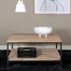 Nohr Vierkante Salontafel|Salontafel Michaele Teakhout, 80 x 80cm Naturel