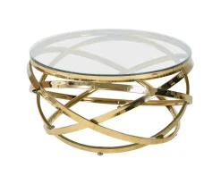 Artistiq Living Glazen Salontafel|Ronde Salontafel|Salontafel Mischa 80cm