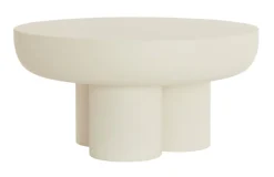 Light & Living Ronde Salontafel|Salontafel Mizuho 70cm, kleur Crème Cru00e8me