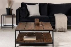 Nohr Vierkante Salontafel|Salontafel Nathania Teakhout, 80 x 80cm Naturel