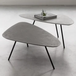 DTP Home Salontafel Set|Salontafel Plectro Betonlook, Set van 2 stuks