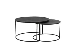 Light & Living Salontafel Set|Ronde Salontafel|Salontafel Rengo Set van 2 stuks