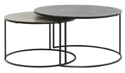 Light & Living Salontafel Set|Ronde Salontafel|Salontafel Rengo Set van 2 stuks