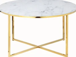 Artistiq Living Ronde Salontafel|Salontafel Roel 80cm, Marmerlook