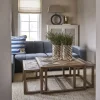 Rivièra Maison Vierkante Salontafel|Salontafel Set|Salontafel Romora Bay Eikenhout, Set van 3 stuks