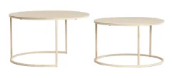 Light & Living Salontafel Set|Ronde Salontafel|Salontafel Sadar Set van 2 stuks, kleur Zand/Bruin Zandbruin