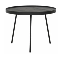DTP Home Ronde Salontafel|Salontafel Saturnus Teakhout, kleur Zwart