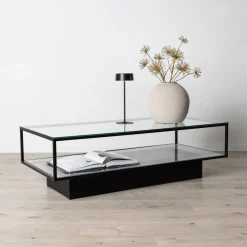 Nohr Glazen Salontafel|Salontafel Sheema Glas, 130 x 60cm