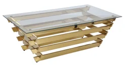 Artistiq Living Glazen Salontafel|Salontafel Sheneka Glas, 130 x 70cm