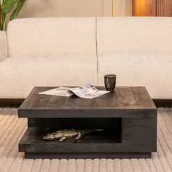 LABEL51 Vierkante Salontafel|Salontafel Square Mangohout, 80 x 80cm