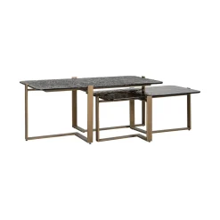 Richmond Interiors Salontafel Set|Glazen Salontafel|Salontafel Sterling Set van 2 stuks