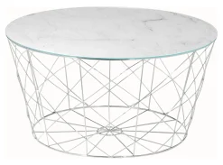 Artistiq Living Ronde Salontafel|Salontafel Steve Marmerlook, 80cm