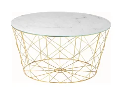 Artistiq Living Ronde Salontafel|Salontafel Steve Marmerlook, 80cm