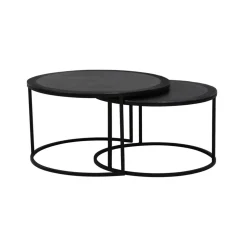 Light & Living Salontafel Set|Ronde Salontafel|Salontafel Talca Set van 2 stuks, 67/75cm