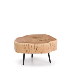 Kave Home Organische Salontafel|Salontafel Tanive Acaciahout, 47 x 49cm