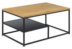 Bendt Vierkante Salontafel|Salontafel Ture Eiken en metaal Naturel