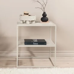 Nohr Vierkante Salontafel|Salontafel Verity 55 x 55cm, kleur Beige