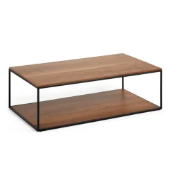 Kave Home Vierkante Salontafel|Salontafel Yoana Walnoothout