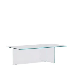 Kave Home Glazen Salontafel|Salontafel Zaren Glas, 120 x 60cm