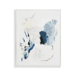 Kave Home Schilderijen|Schilderij Erale 100 x 80cm Blauw