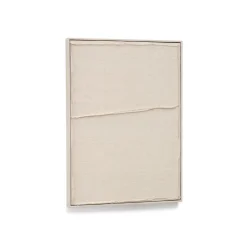 Kave Home Schilderijen|Schilderij Maha Linnen, kleur Beige Wit