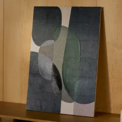 Kave Home Schilderijen|Schilderij Nemsa Zwart