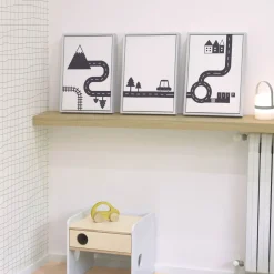 Kave Home Schilderijen|Schilderij Nikki Set van 3 stuks Wit