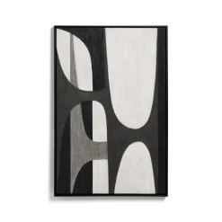 Kave Home Schilderijen|Schilderij Onure 90 x 60cm Zwart