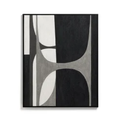 Kave Home Schilderijen|Schilderij Onure 100 x 80cm Zwart