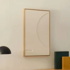 Kave Home Schilderijen|Schilderij Sefri Linnen, 90 x 60cm Wit