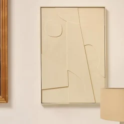 Kave Home Schilderijen|Schilderij Talin 60 x 90cm, kleur Beige