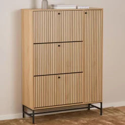 Bendt Halkasten|Schoenenkast Davon Eikenlook Naturel