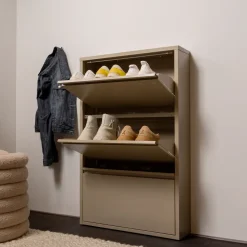 WOOOD Halkasten|Schoenenkast Sabine 3-laags, 103 x 66cm