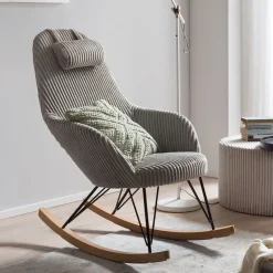 Artistiq Living Schommelstoelen|Schommelstoel Jesús Rib, kleur Grijs