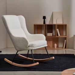 Kave Home Schommelstoelen|Schommelstoel Maustin Bouclé