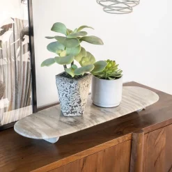 By-Boo Overige Decoratie|Serveerplank Blanch Marmer, 70 x 23cm Beige