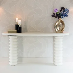 Richmond Interiors Sidetables|Sidetable Bloomstone 170 x 40cm, kleur Wit