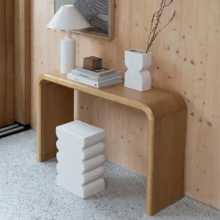 Zuiver Sidetables|Sidetable Brave Eikenfineer, 120cm