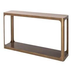 Richmond Interiors Sidetables|Sidetable Claridge Keramiek/Glas en ijzer, 140cm Zand
