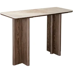 Richmond Interiors Sidetables|Sidetable Colson Keramiek en hout, 120cm Bruin