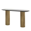 Richmond Interiors Sidetables|Sidetable Dayton Marmer en Brass, 130cm