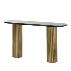 Richmond Interiors Sidetables|Sidetable Dayton Marmer en Brass, 130cm