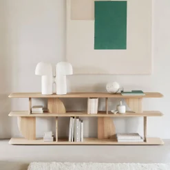 Ethnicraft Sidetables|Sidetable Geometric Hout, 210cm