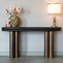 Richmond Interiors Sidetables|Sidetable Macaron Eikenhout en metaal, 160cm