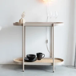ZILT Sidetables|Sidetable Meja Rattan, 85cm
