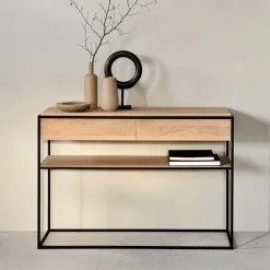 Ethnicraft Sidetables|Sidetable Monolit Eikenhout, 122cm