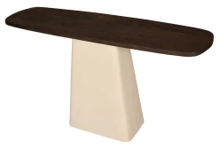 Brix Sidetables|Sidetable Mylon Mangohout en gecoat staal, 140cm