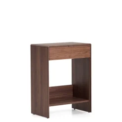Kave Home Sidetables|Sidetable Norlen Walnootfineer, 60cm Bruin