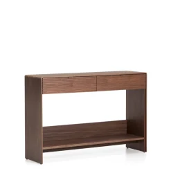 Kave Home Sidetables|Sidetable Norlen Walnootfineer, 120cm